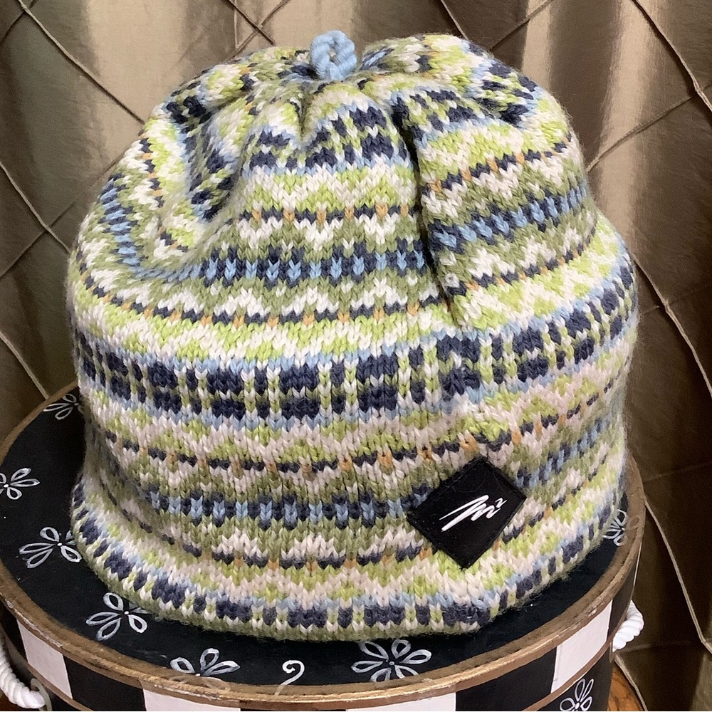 EUC- Merkley Headgear Wool w/Fleece Lining Winter Beanie Hat